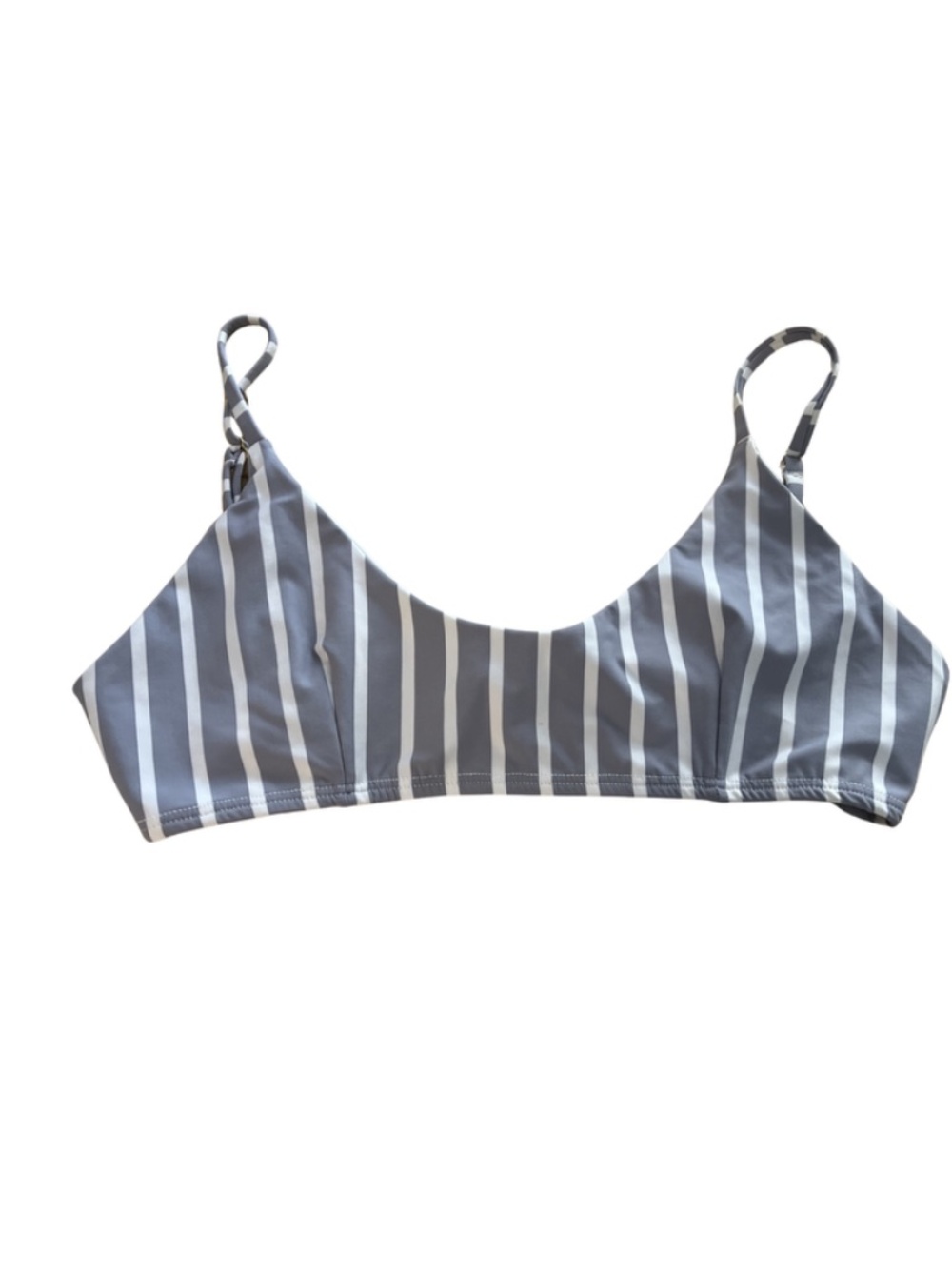 Shore Swim Striped Bikini Top M